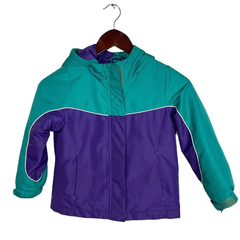 Cherokee Purple and Teal Coat Shell Size 5T